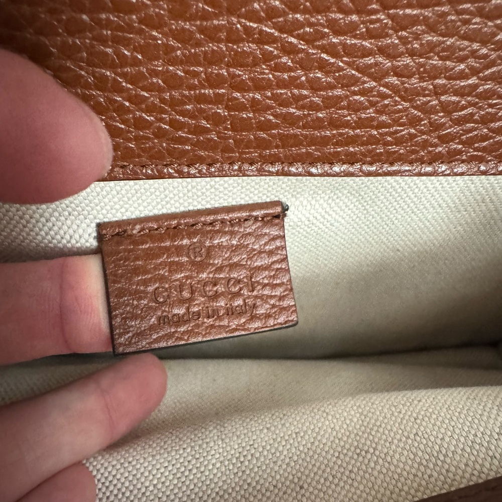 Gucci denim and leather handbag - Picture 9 of 9